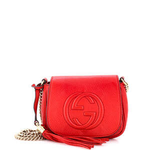 Gucci Small Soho Chain Crossbody Bag Leather